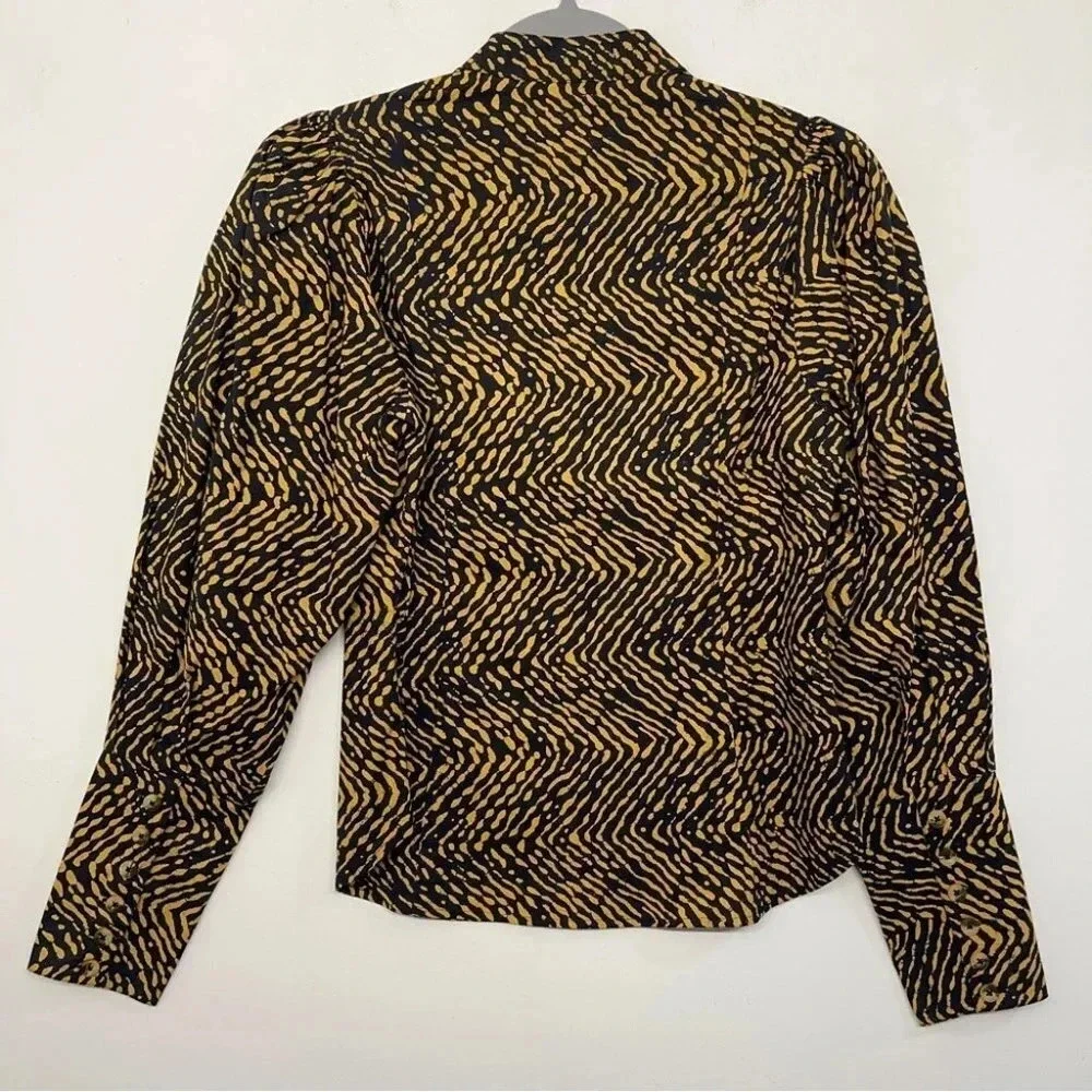 Ulla Johnson Prudence Blouse Size 2 Cotton Poplin Button Down‎ Puff Sleeve